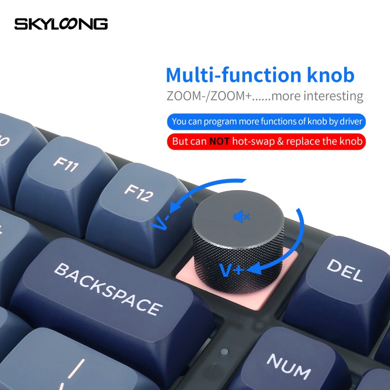 Keyboards Manufacturer - SKYLOONG GK 980+ Black Semi