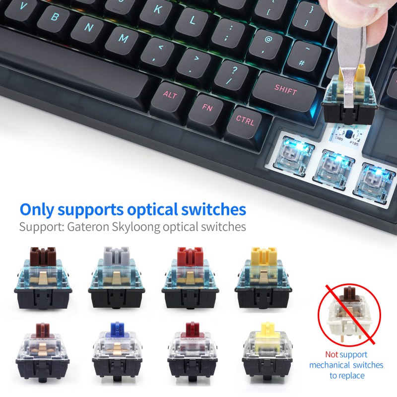 Low Latency Manufacturer - GK980 RGB Low Latency Gateron