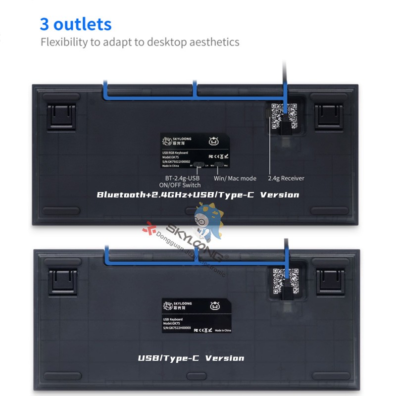 Wireless Keyboard Supplier - Anti-ghosting 75% Gaming Mechanical