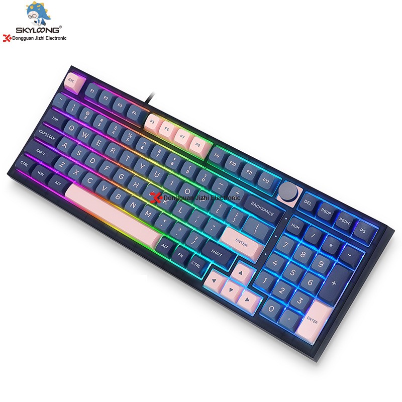 Wired Keyboard Factory - Hot Sell Skyloong GK980 Wired Gateron