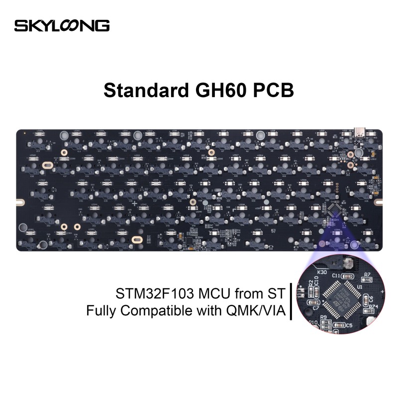 QMK Keyboard Factory - Skyloong 60% QMK VIA Mechanical