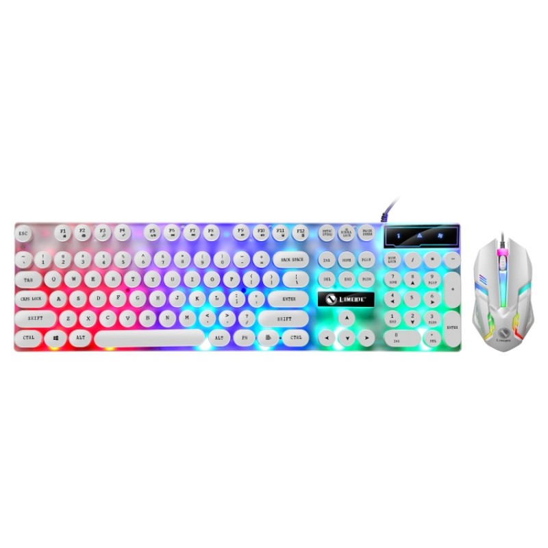Gaming Keyboard Mouse Set Manufacturer - Wired Pad LED White Combo