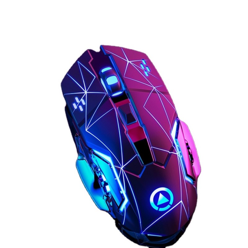 Game Mouse Manufacturer - 1600DPI Radio Blue Light Effect Desktop Accessory