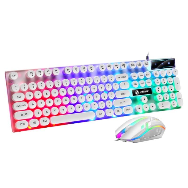 Gaming Keyboard Mouse Set Manufacturer - Wired Pad LED White Combo