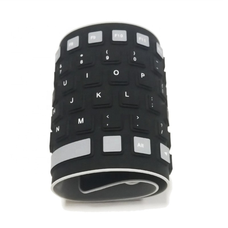Folding Silicone Keyboard Factory - Portable Waterproof Two-color Game Keyboard