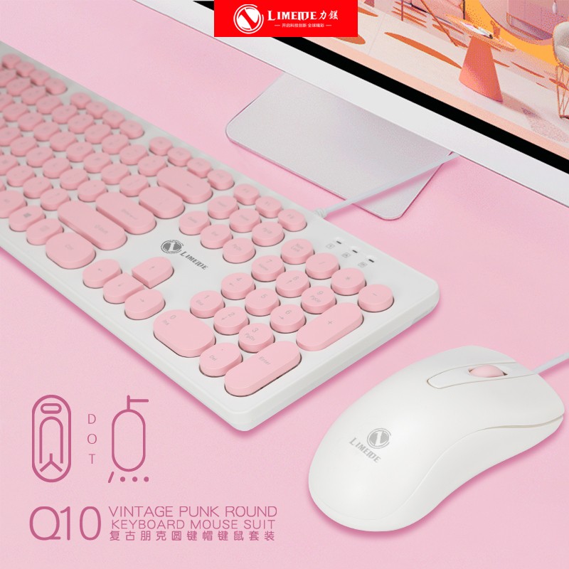 Punk Keyboard Manufacturer - OEM Custom Round Button Colorful Gaming Keyboard