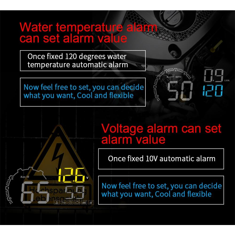 OBD2 HUD Factory - HUD OBD Meter OBD2 C600
