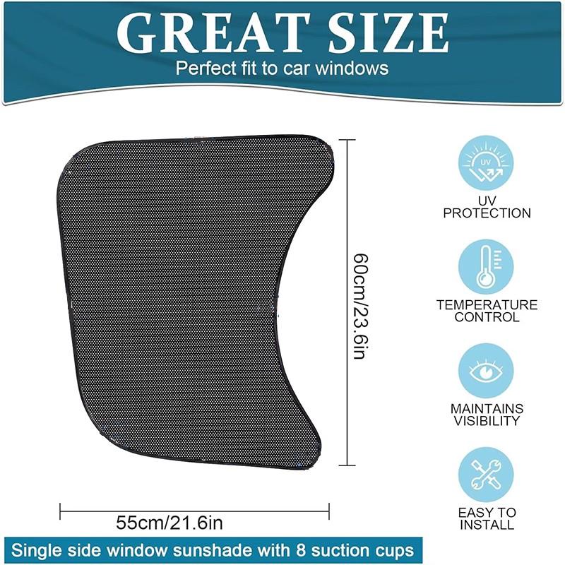 Window Shade Factory - Nylon Mesh Front Window Car