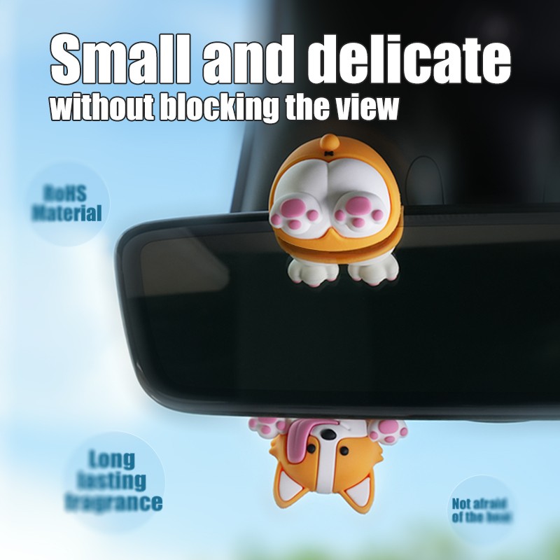 Resin Dog Factory - Cute Resin Dog Car Rear View