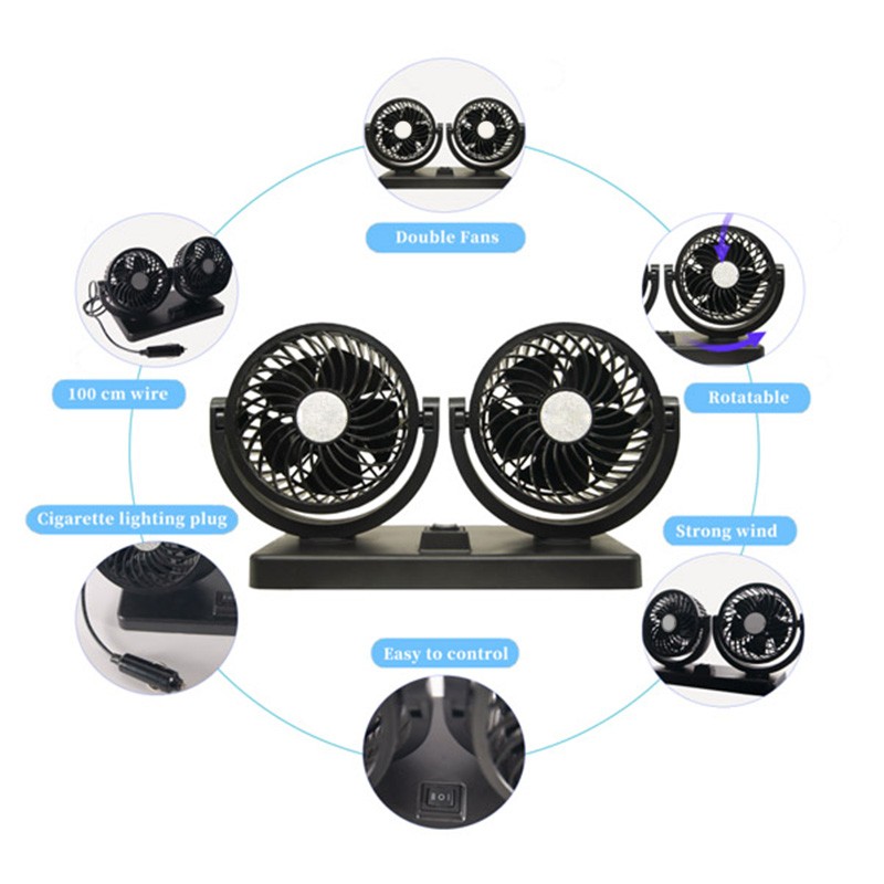 Cooling Fan Supplier - Wholesale 4 Inch Double-Head