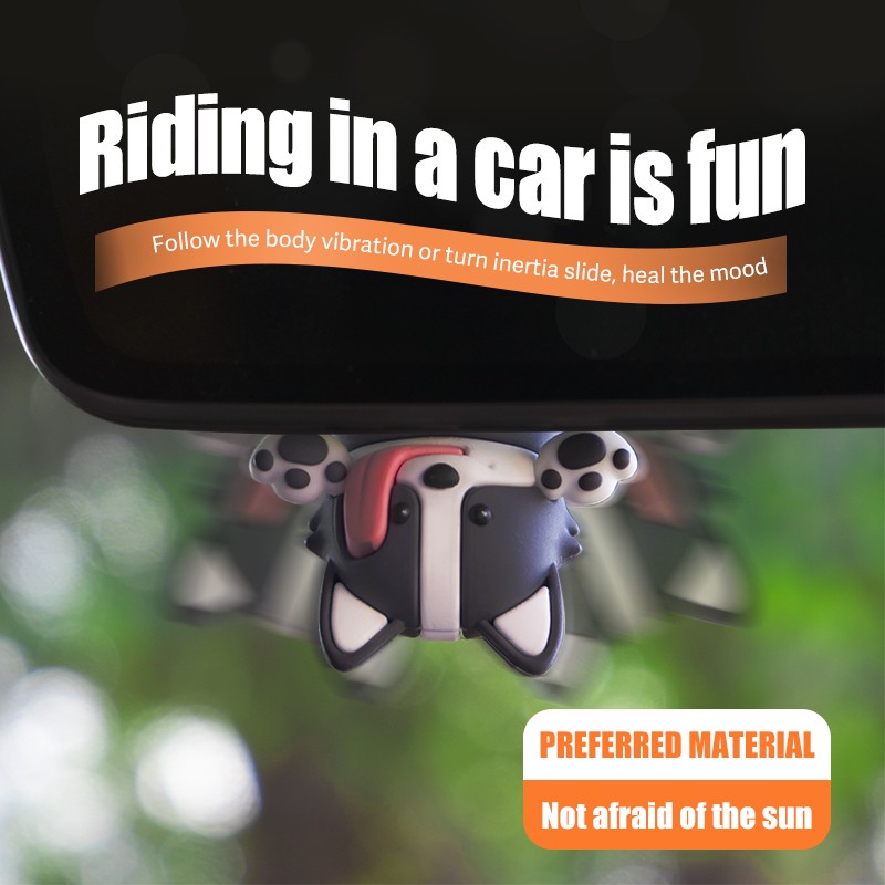 Resin Dog Factory - Cute Resin Dog Car Rear View