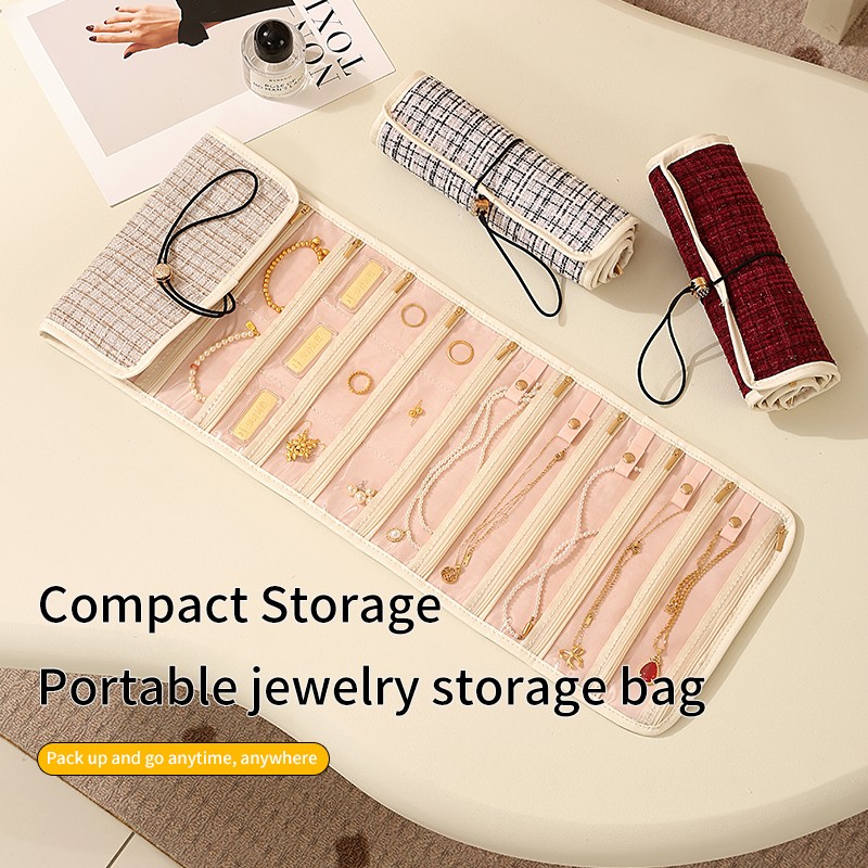 Jewelry Organizer Supplier - Foldable Roll Jewelry Organizer