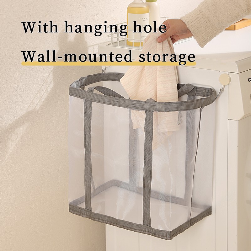 Laundry Hamper Manufacturer - Bathroom Mesh Laundry Hamper