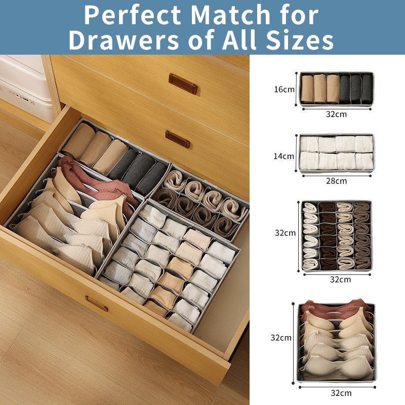 Drawer Organizer Supplier - 4pcs Set Closet Organizer