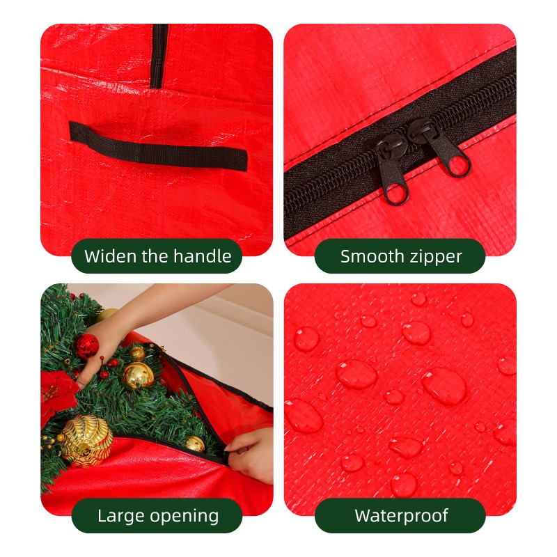 Christmas Bag Factory - Red Waterproof Christmas Tree