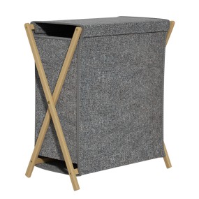 Laundry Basket Supplier - Bamboo Folding with Lid