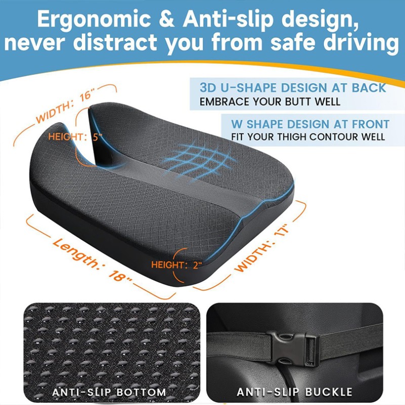 Driver Cushion Manufacturer - Elevated Seat Cushion with