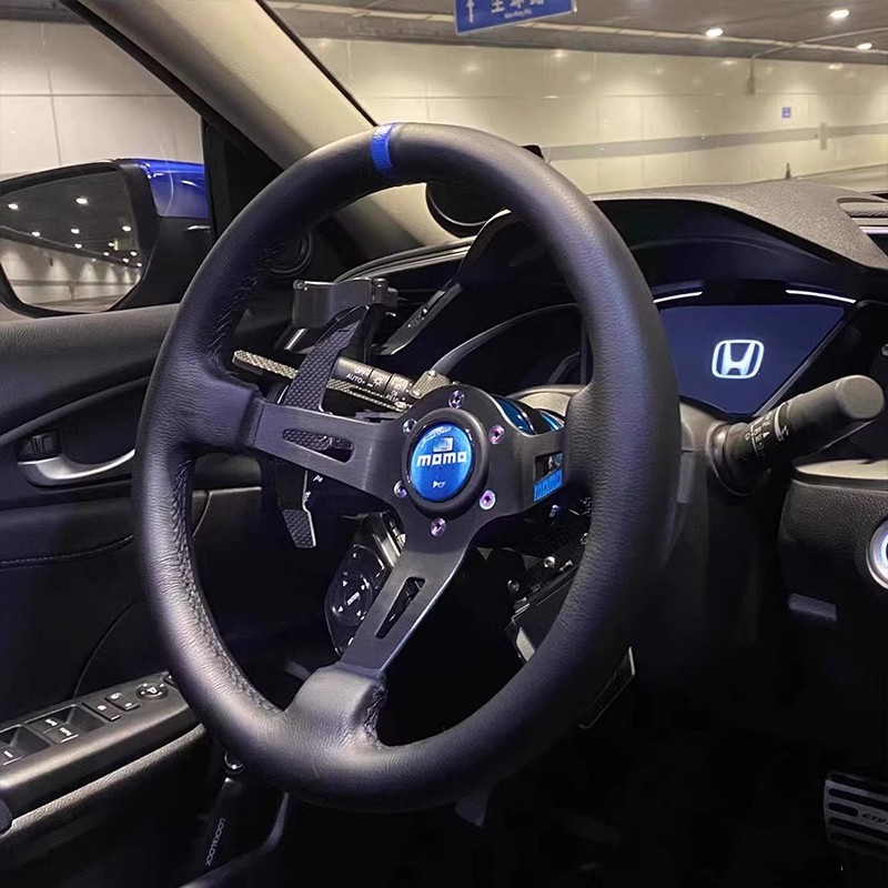 Racing Wheel Manufacturer - 13-inch Genuine Leather 3 Spoke