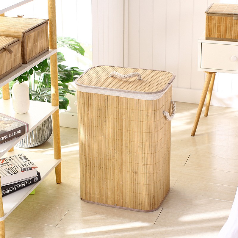Bamboo Laundry Hamper Factory - Hot Sale Large Capacity Eco-Friendly Storage