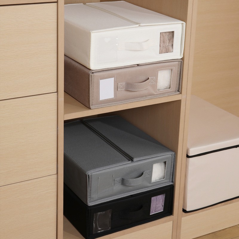 Bedding Storage Box Factory - High-Quality Zipped Visual Windows Collapsible