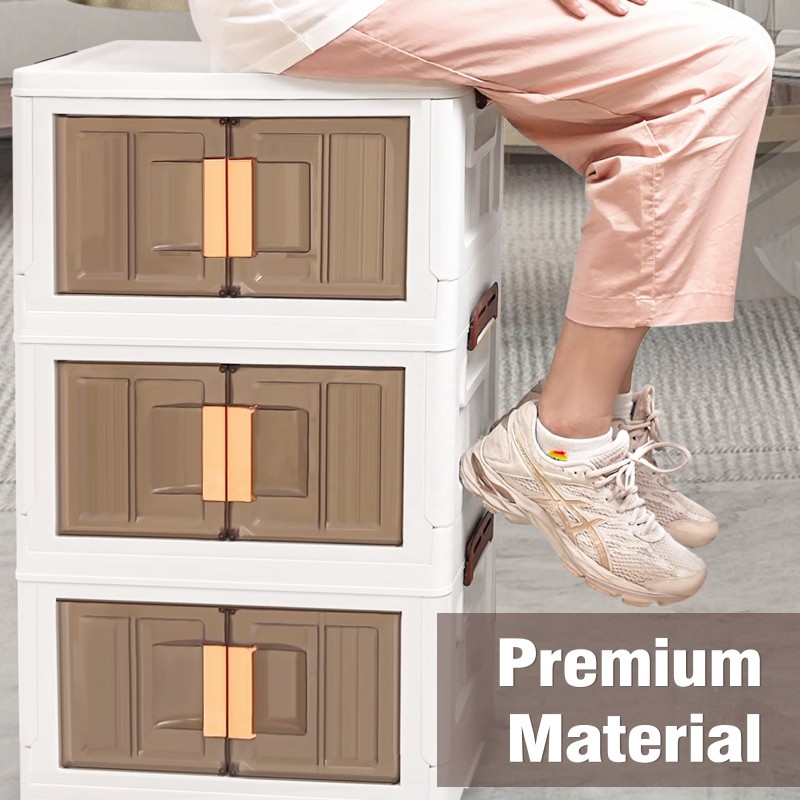 Plastic Storage Box Manufacturer - Wholesale Foldable Double Door Open PP