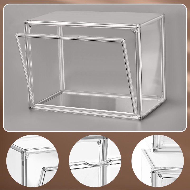 Shoes Storage Box Factory - Foldable Clear Stackable Plastic Container