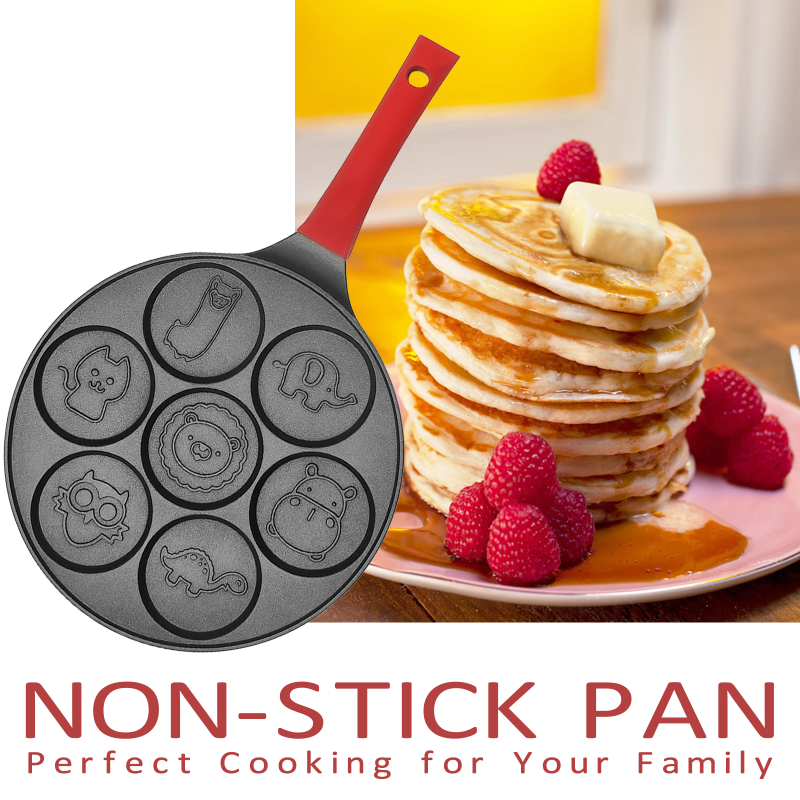 Pancake Maker Factory - Non-Stick 7-Cup Animal Blini 10 Inch