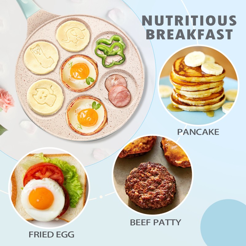 Griddle Pancake Pan Manufacturer - USA Stock 7-hole Non-stick Animal