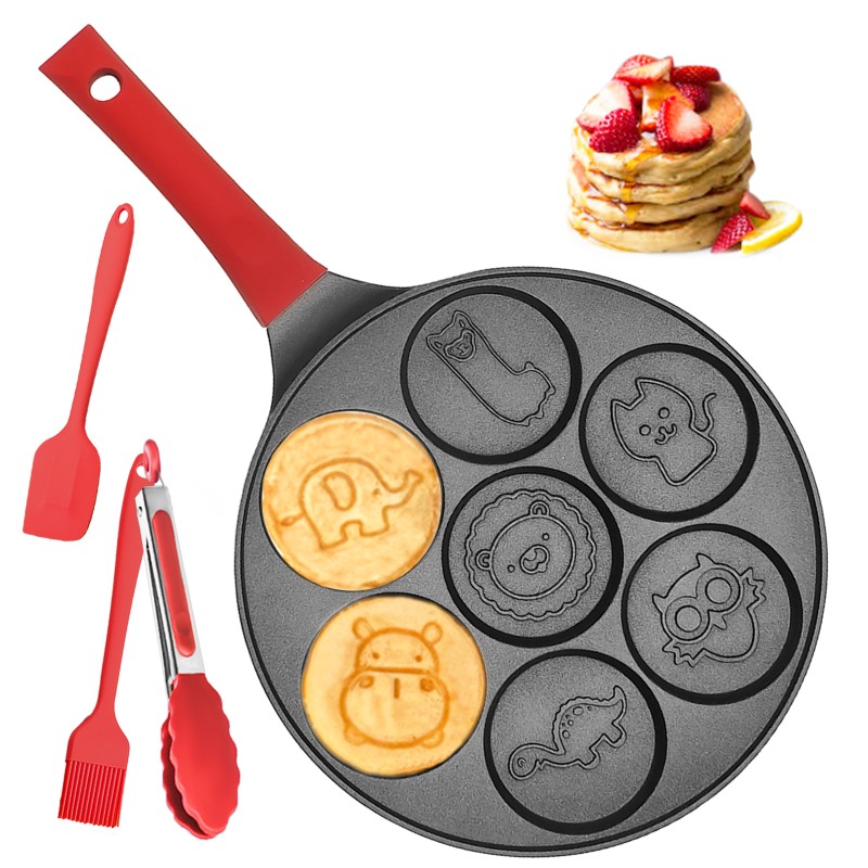 Pancake Pan Manufacturer - Kitchen 4-hole Omelette Aluminum Cookware Sets