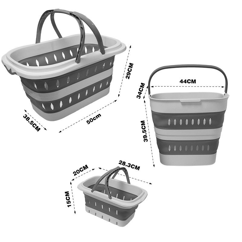Plastic Basket Factory - High Quality PP Collapsible Rectangular Laundry