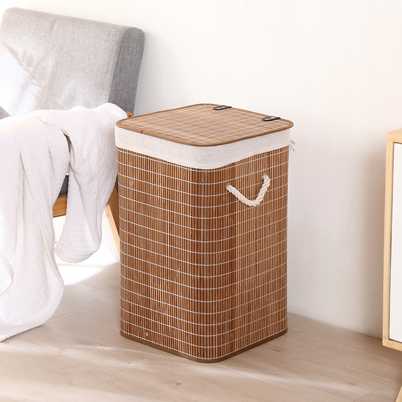 Bamboo Laundry Hamper Factory - Hot Sale Large Capacity Eco-Friendly Storage