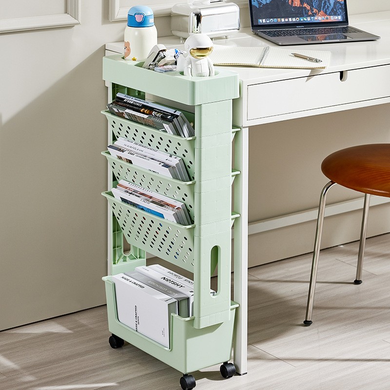 Storage Bookself Manufacturer - 5 Tier Multifunctional Portable Removable Plastic