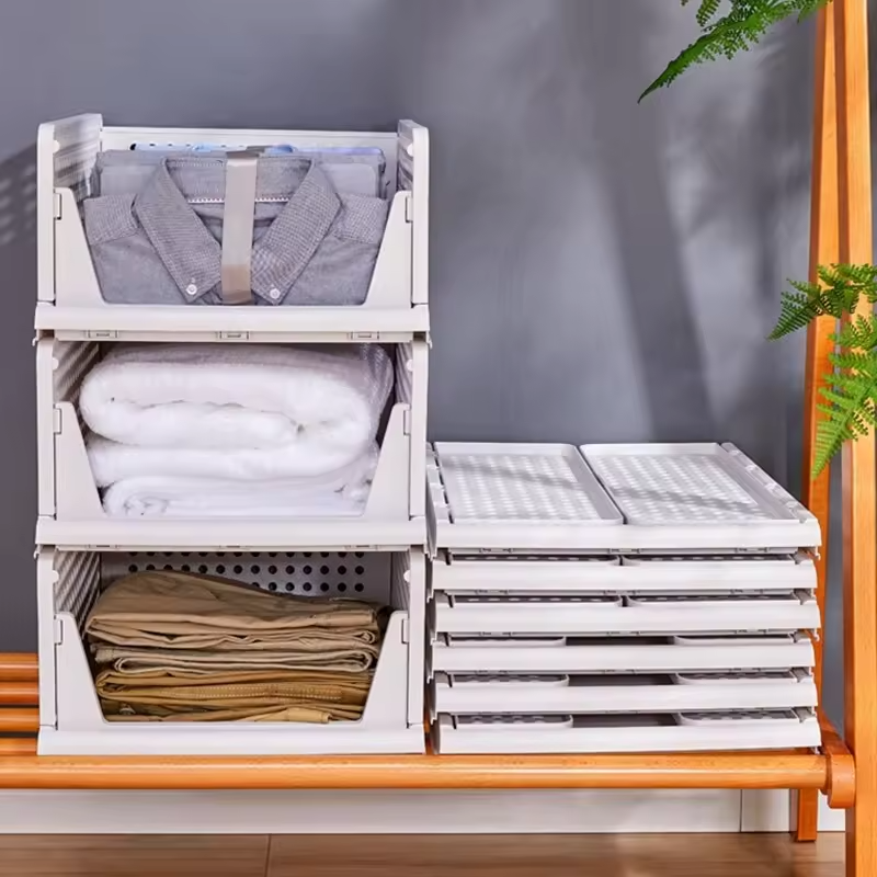 Wardrobe Organizer Manufacturer - Modern Stackable Foldable Clothes Storage Rack