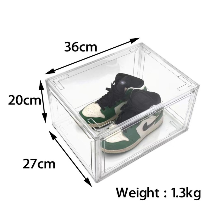 Sneaker Storage Box Factory - Wholesale Transparent Plastic Stackable Magnetic
