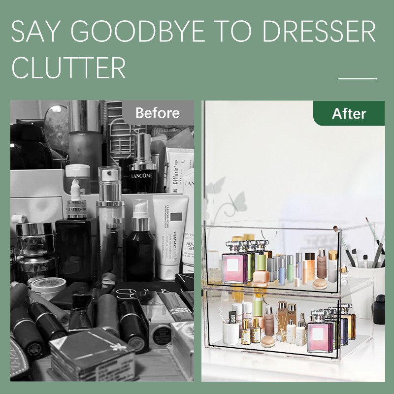 Cosmetic Storage Box Manufacturer - Multi-Size Space-Saving Stackable Clear