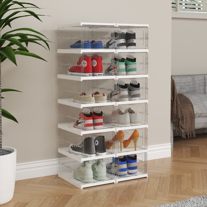 Handbag Display Case Factory - Clear Plastic Stackable Shoe Organizer