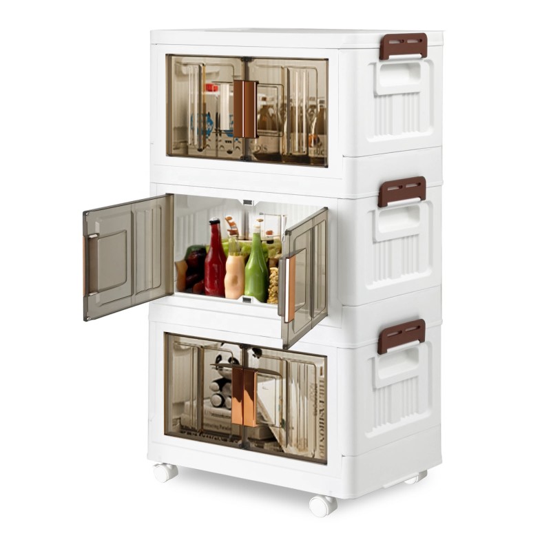 Plastic Storage Box Manufacturer - Wholesale Foldable Double Door Open PP