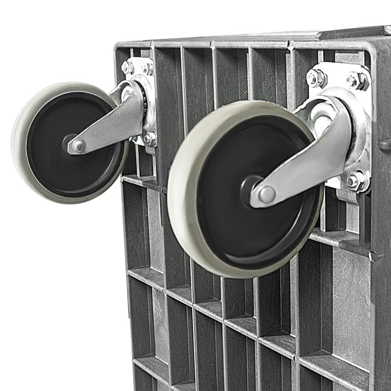 Utility Cart Factory - Office School Mail Room Plastic Shelves Cart