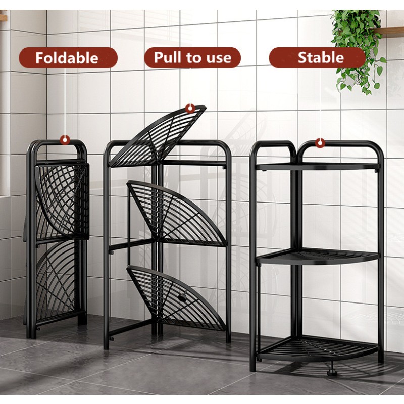 Corner Rack Manufacturer - Bathroom Kitchen Foldable Storage Organizer