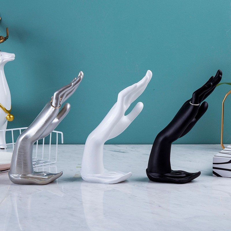 Hand Jewelry Stand Factory - Black Velvet Model Bracelet Hanging Organizer