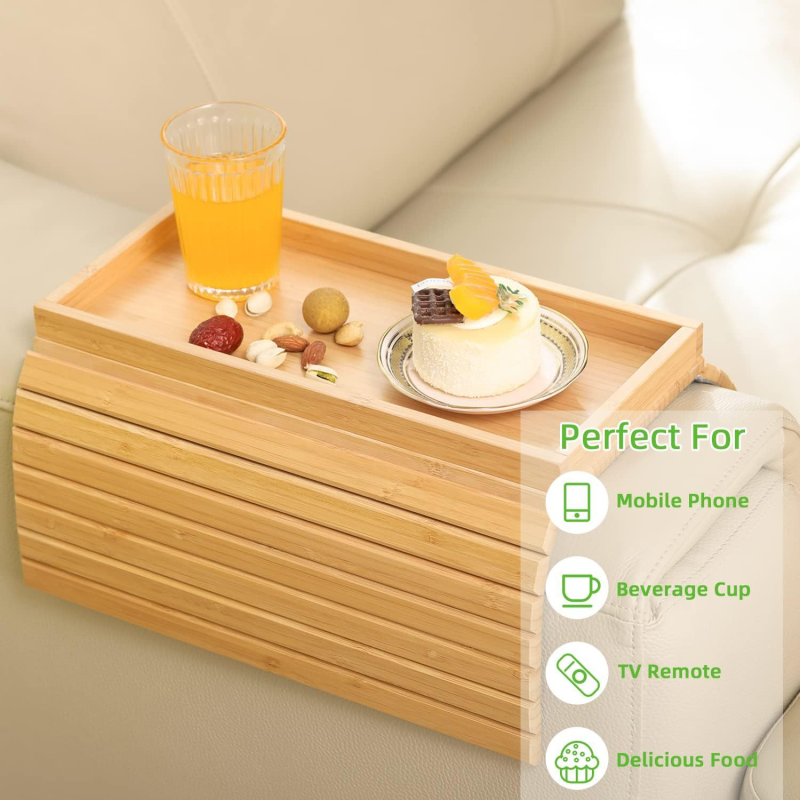 Armrest Tray Manufacturer - Single-Tier Solid Wood Sofa