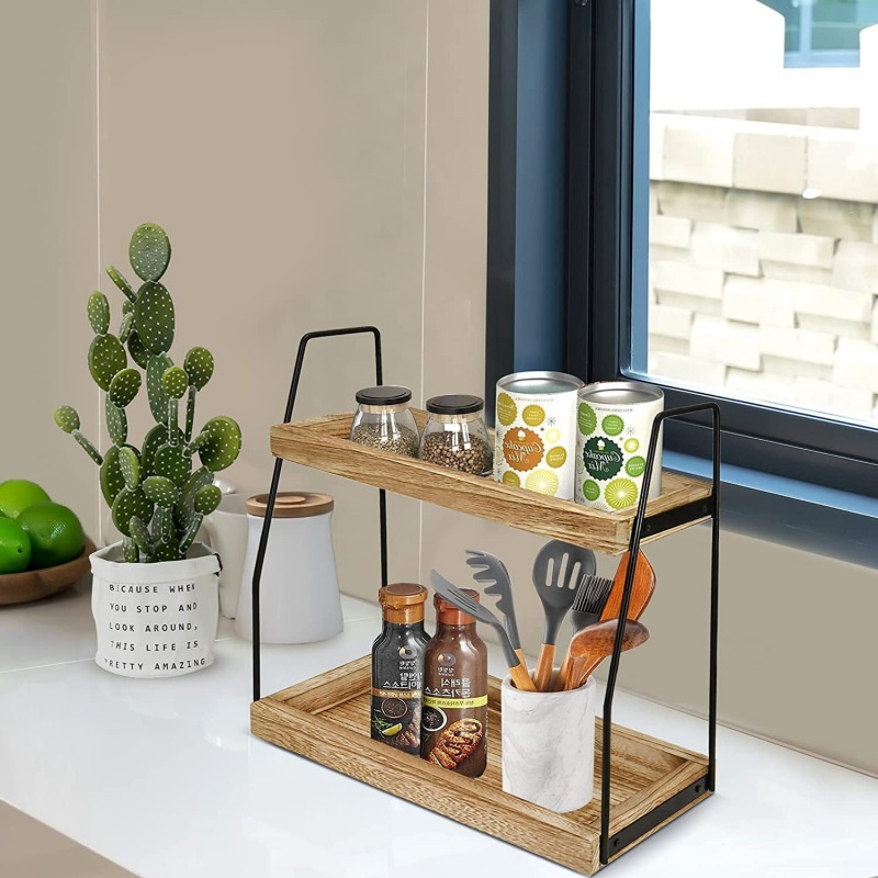 Storage Rack Supplier - Double-Layer Bathroom and Kitchen