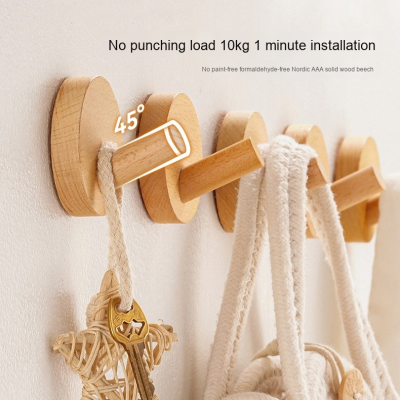 Coat Hook Supplier - Beech Wooden Coat Hook Door