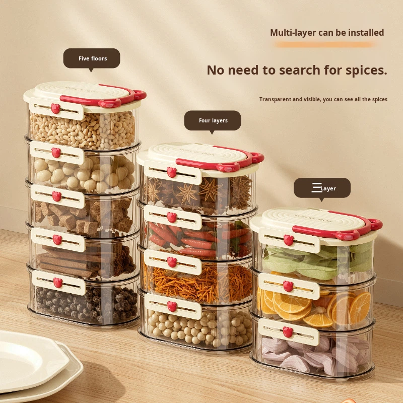 Spice Box Supplier - Kitchen Spice Storage Box Stackable