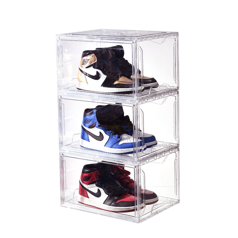 Sneaker Box Supplier - Drop Side Open Clear Plastic
