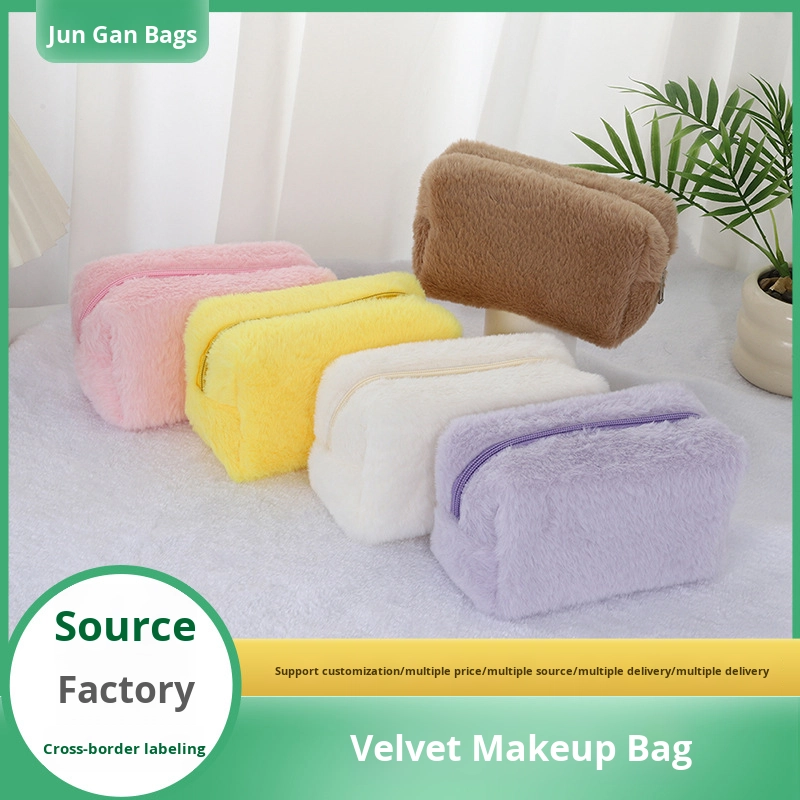 Toiletry Bag Supplier - High-End Plush Makeup Organizer