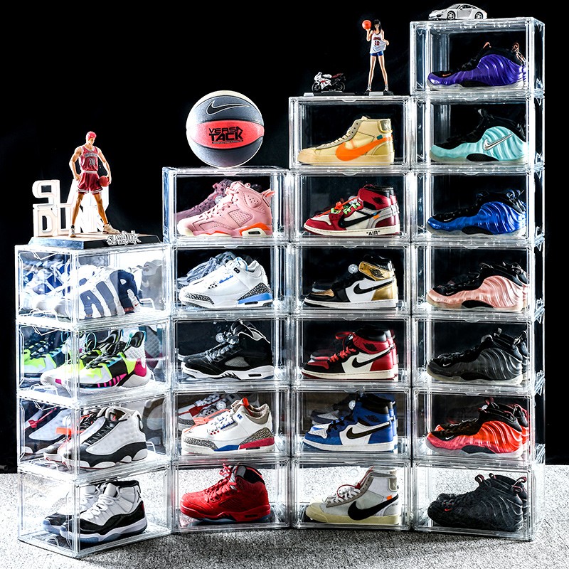 Sneaker Box Supplier - Drop Side Open Clear Plastic