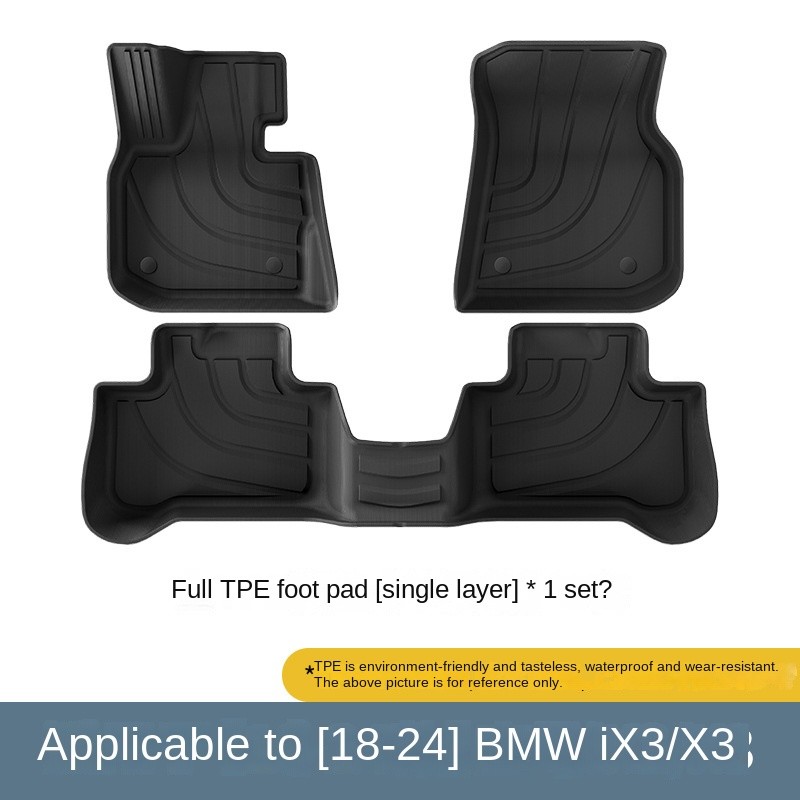 Car Floor Mats Factory - Full TPE for BMW I3 X3 18-24 Models