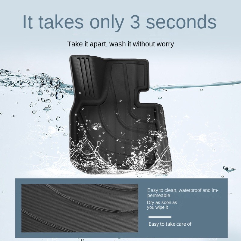 Car Floor Mats Factory - Full TPE for BMW I3 X3 18-24 Models