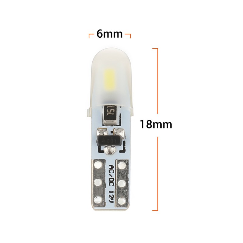 T5 LED Bulb Factory - 2SMD 3014 12V Instrument Makeup Lamp